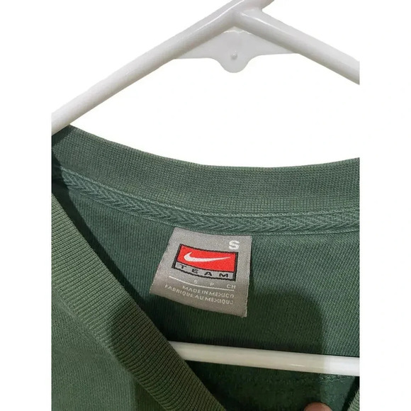 Nike Green Swoosh Logo Oregon Ducks Crew Neck NCAA Sweatshirt Size Small - Picture 4 of 4